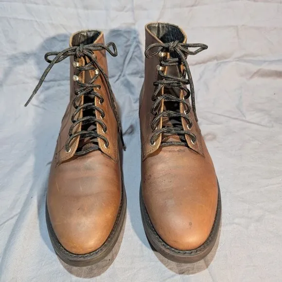 Thursday Boot Company Brown Leather Lace Up Boots Men Size 11