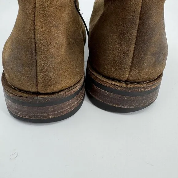 THURSDAY Boot Everyday 10 Scout Distressed Brown Ankle Chukka Suede Boots Lace