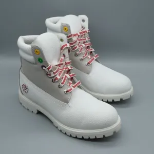 Timberland Christmas Special Edition Boots Men’s Size 8.5 White