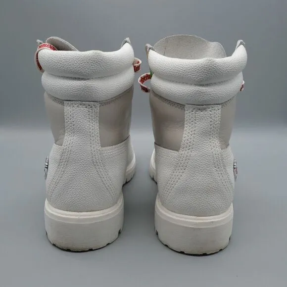 Timberland Christmas Special Edition Boots Men’s Size 8.5 White