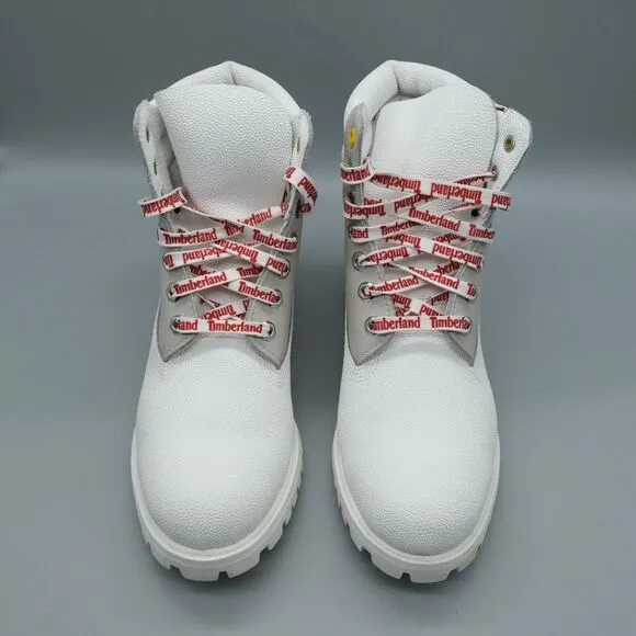 Timberland Christmas Special Edition Boots Men’s Size 8.5 White