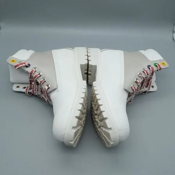 Timberland Christmas Special Edition Boots Men’s Size 8.5 White