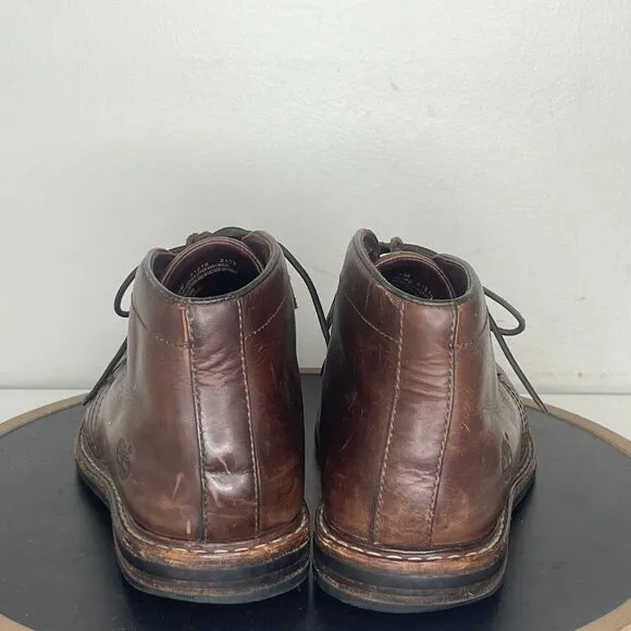 Timberland Chukka Boots Men Size 10 M Brown Leather A1R1U Logan Bay PT