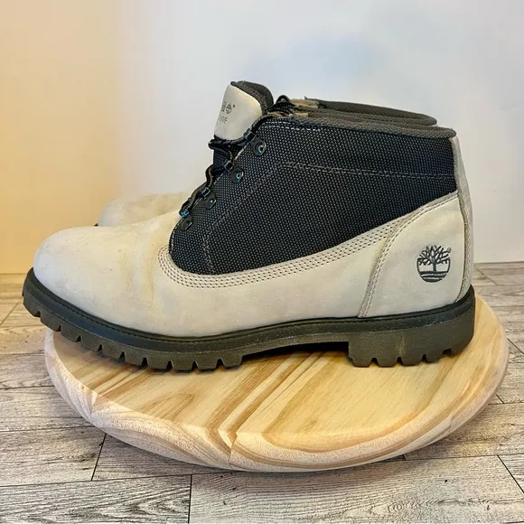 Timberland Men waterproof Boots Size13 Campsite Chukka Cement NBK Factory Second