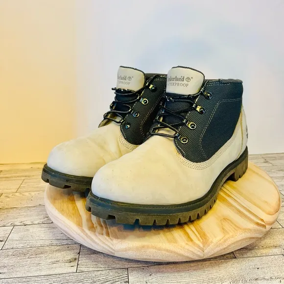 Timberland Men waterproof Boots Size13 Campsite Chukka Cement NBK Factory Second