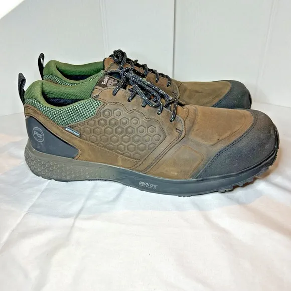 Timberland PRO Men's Reaxion Waterproof Composite Toe Boot Brown 14W