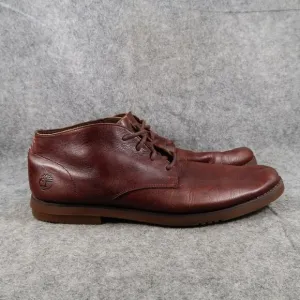 Timberland Shoes Mens 9 Yorkdale Chukka Leather Lace Up Streetwear Classic Brown