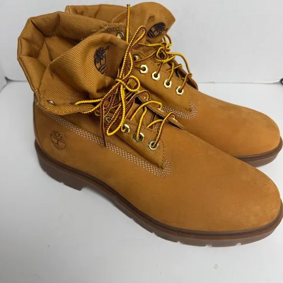 Timberland Shoes Roll Top Ripstop WP Wheat Brown Men Boots Size 11 6634A New