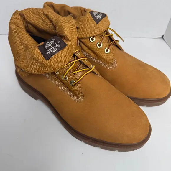 Timberland Shoes Roll Top Ripstop WP Wheat Brown Men Boots Size 11 6634A New