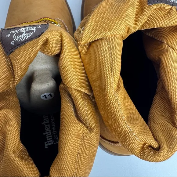 Timberland Shoes Roll Top Ripstop WP Wheat Brown Men Boots Size 11 6634A New