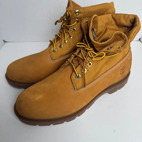 Timberland Shoes Roll Top Ripstop WP Wheat Brown Men Boots Size 11 6634A New