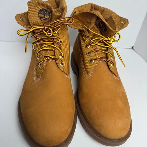 Timberland Shoes Roll Top Ripstop WP Wheat Brown Men Boots Size 11 6634A New
