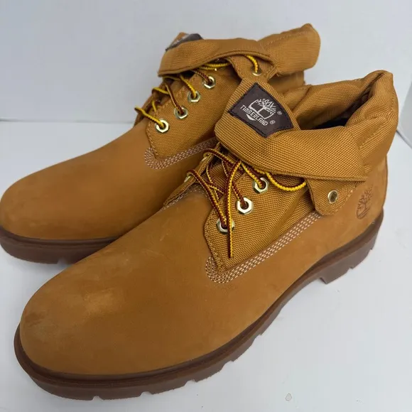 Timberland Shoes Roll Top Ripstop WP Wheat Brown Men Boots Size 11 6634A New
