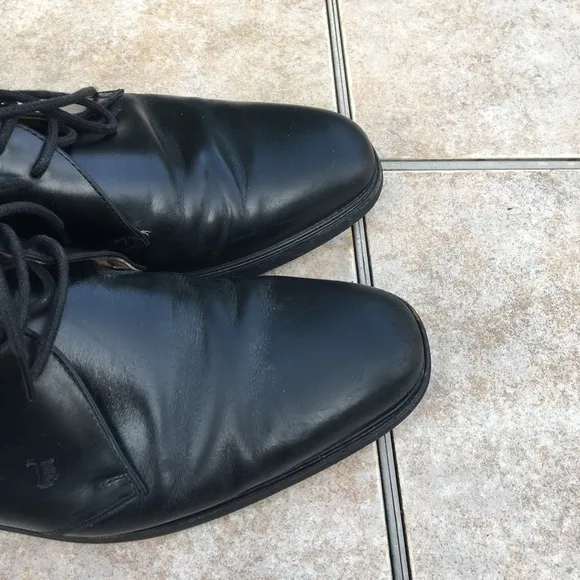 Tod’s Tolacco Chukka boots black leather men 8