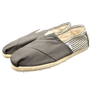TOMS Classic Canvas Alpargatas Men's Shoes Black Striped size 10 NWOT