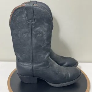 Tony Lama Cowboy Boots Men 11.5D RR3502 Black Leather Western Rodeo