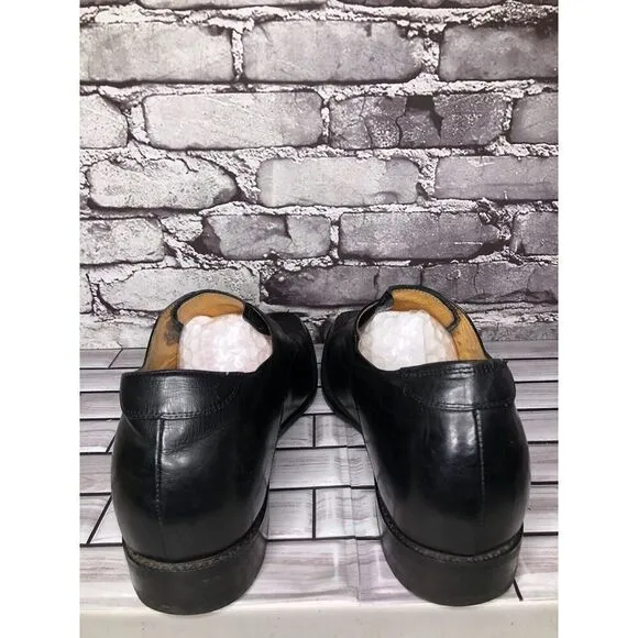 Toto Black Leather Monk Buckle Strap Loafers Dress Shoes Men’s Sz 10.5M US/44EU