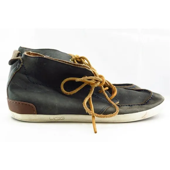 UGG Boots Sz 9.5 M Gray‎ Round Toe Chukka Leather Men