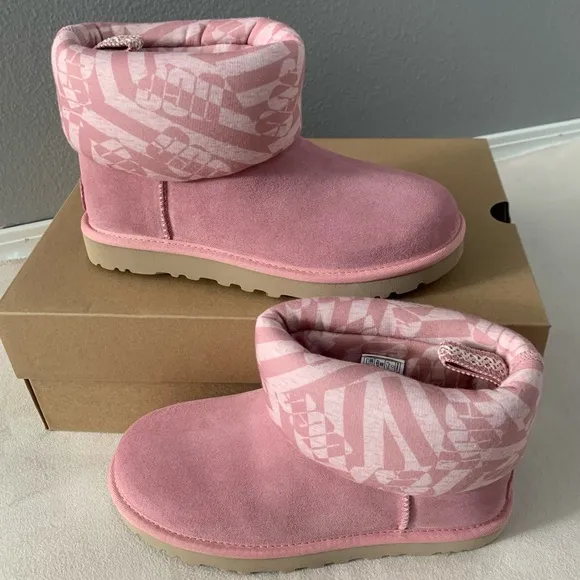 UGG CLASSIC MINI JERSEY STRIPE BOOT