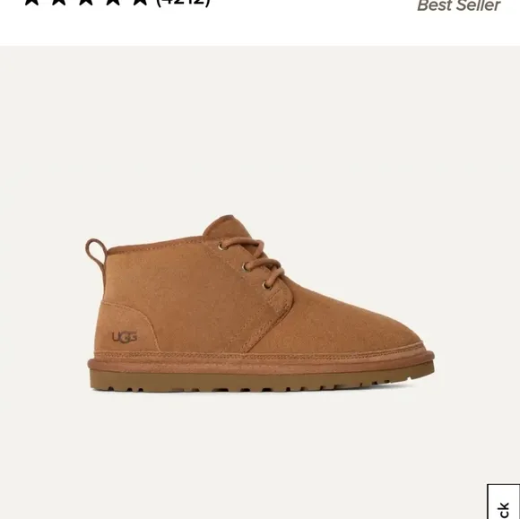 UGG Neumel Chestnut Suede Boots - Men Sz 12