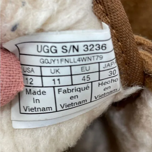 UGG Neumel Chestnut Suede Boots - Men Sz 12
