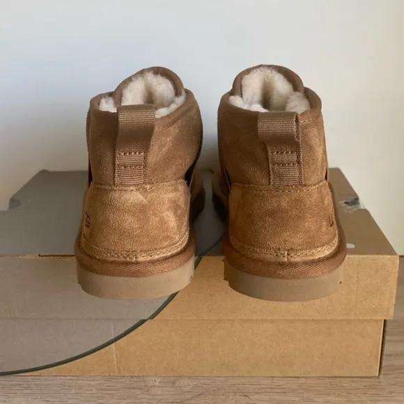 Ugg Neumel II Graphic Chestnut Suede Ankle Boots- SZ Men 6- Women 7.5