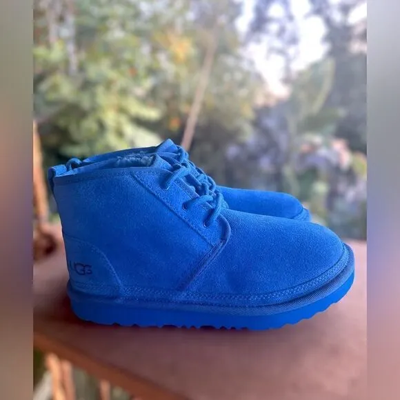 🔥🔥UGG NEUMEL SUEDE SHEARLING LINED CHUKKA ANKLE BOOTS MEN YOUTH 5 WOMEN  7