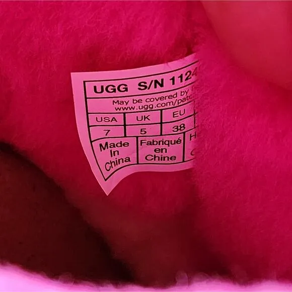 Ugg Womens Shoes Ugg Women’s Classic Mini Tiger Flower Boots Pink/Yellow size 7