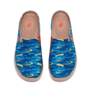 UIN Men's Mules Walking Casual Travel Shoes (Van Gogh w/ Cypresses V1 Slippers)
