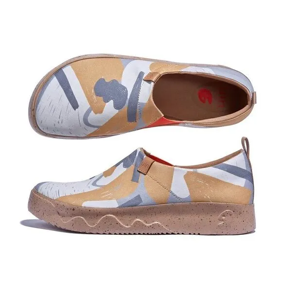 UIN Men's Travel Walking Shoes Casual Sneaker (Towns in the Desert Toledo IX)