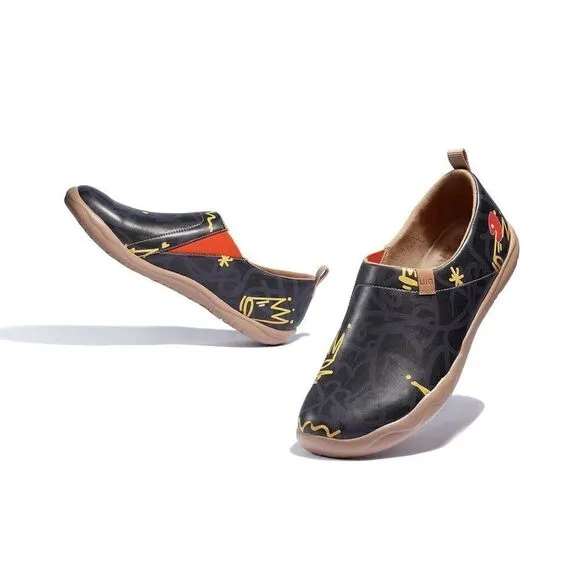 UIN Men's Walking Shoes Microfiber Casual Loafers Comfort Sneaker (Lovely Crown)