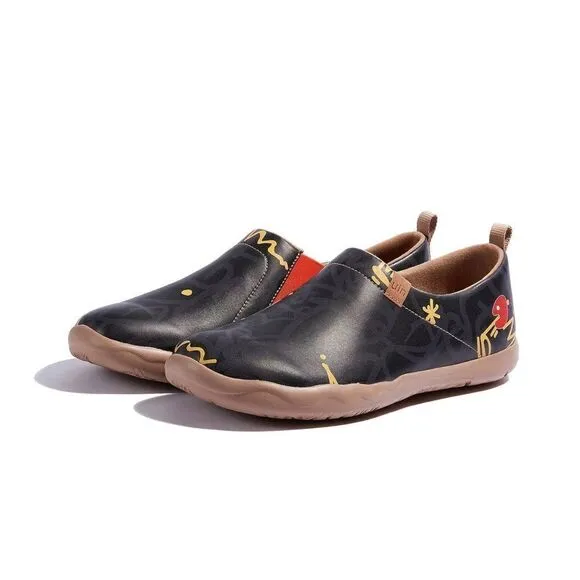 UIN Men's Walking Shoes Microfiber Casual Loafers Comfort Sneaker (Lovely Crown)