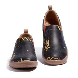 UIN Men's Walking Shoes Microfiber Casual Loafers Comfort Sneaker (Lovely Crown)