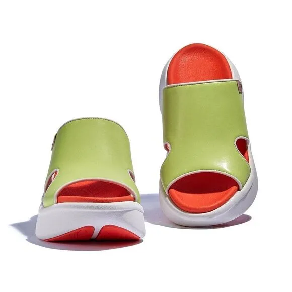 UIN Women's Summer Chunky Platform Slide Shoes (Sitges Ⅲ - Daiquiri Green)