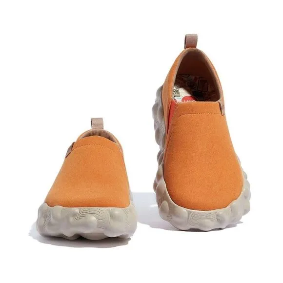 UIN Women's Travel Walking Shoes Slip On Casual Sneaker (Toledo 6- Desert Sun)