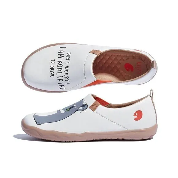 UIN Men's Travel Walking Shoes Slip On Casual Sneaker Toledo (Koalified Driver)