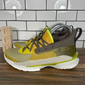 Under Armour Curry 7 Boys Size 5.5Y Shoes Multicolor HOVR Basketball Sneakers