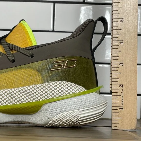 Under Armour Curry 7 Boys Size 5.5Y Shoes Multicolor HOVR Basketball Sneakers