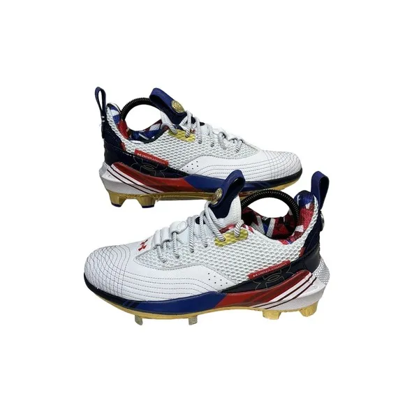 Under Armour Harper 7 USA ST HOVR Baseball Cleats 3025645-100 Men's Sz 7.5 New