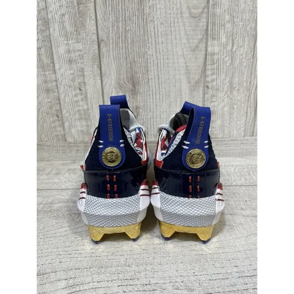 Under Armour Harper 7 USA ST HOVR Baseball Cleats 3025645-100 Men's Sz 7.5 New