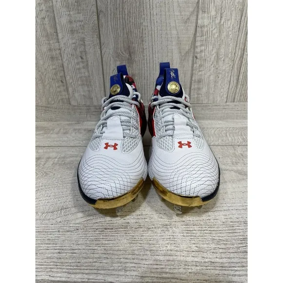 Under Armour Harper 7 USA ST HOVR Baseball Cleats 3025645-100 Men's Sz 7.5 New