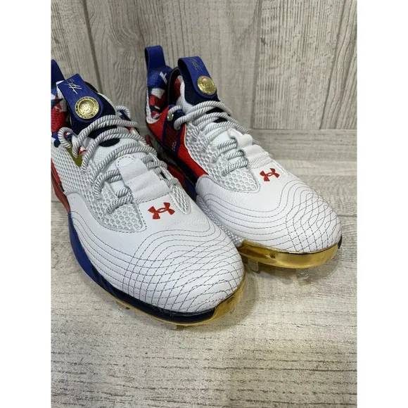 Under Armour Harper 7 USA ST HOVR Baseball Cleats 3025645-100 Men's Sz 7.5 New
