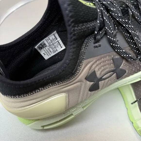 Under Armour HOVR Phantom SE Green Men’s Black Running Tennis Gym Sneakers 10.5