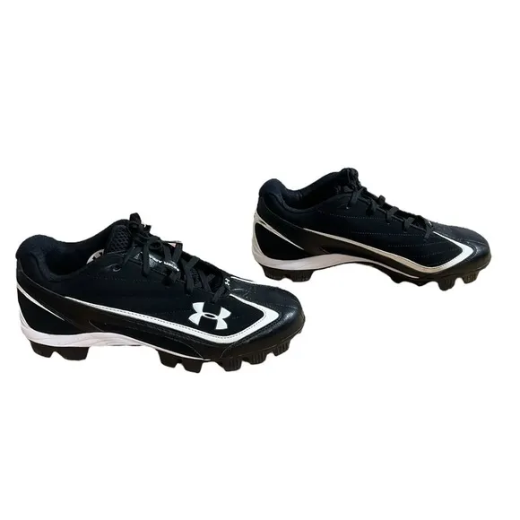 Under Armour Men’s size 9 Cleats ART No. 1206182-011 FTY NO EVU black white