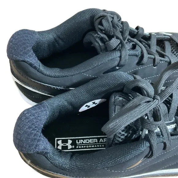 Under Armour Men’s size 9 Cleats ART No. 1206182-011 FTY NO EVU black white