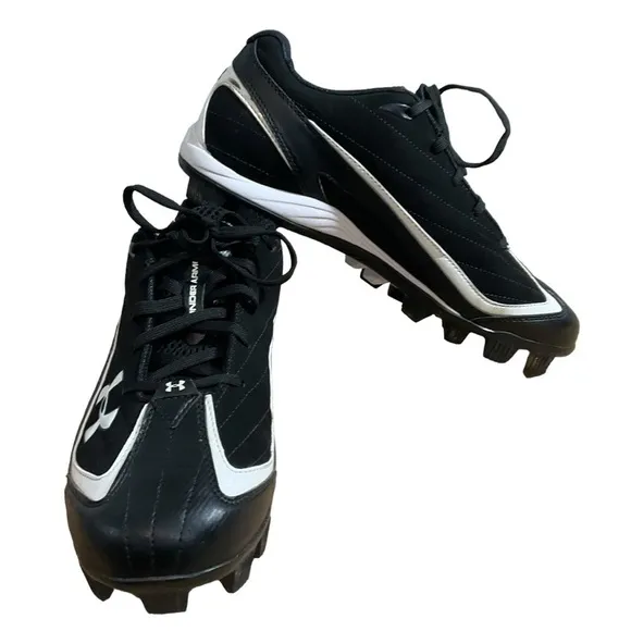 Under Armour Men’s size 9 Cleats ART No. 1206182-011 FTY NO EVU black white