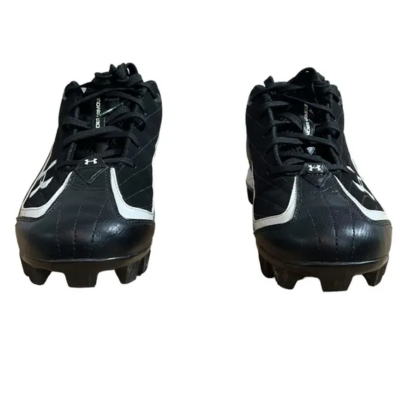 Under Armour Men’s size 9 Cleats ART No. 1206182-011 FTY NO EVU black white