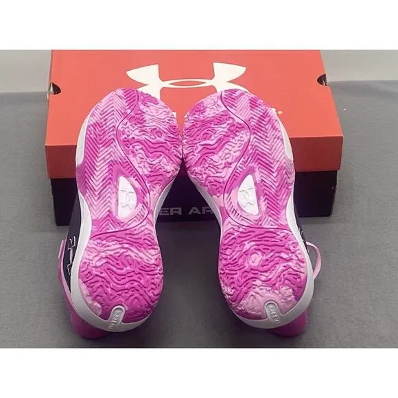 Under Armour Unisex UA GS Lockdown 7 Shoes Size 7Y Black/Pink
