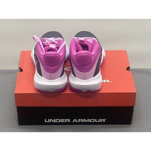 Under Armour Unisex UA GS Lockdown 7 Shoes Size 7Y Black/Pink
