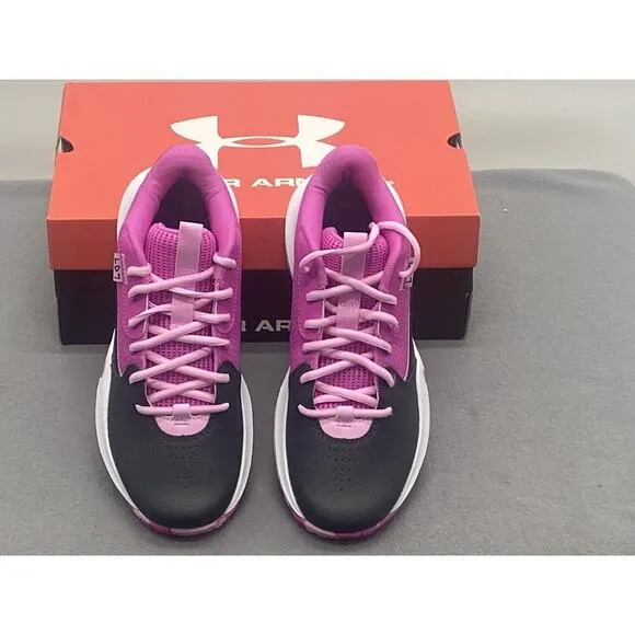 Under Armour Unisex UA GS Lockdown 7 Shoes Size 7Y Black/Pink